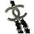 Collana Chanel in pelle nera e catena in metallo Nero - vista 4