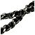 Collana Chanel in pelle nera e catena in metallo Nero - vista 6