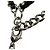 Collana Chanel in pelle nera e catena in metallo Nero - vista 7