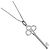 Pendente Crown Key Tiffany & Co. in oro bianco 18K con diamanti Argento