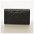 Portafoglio lungo tri-fold Chanel in nappa nera Nero - vista 11