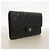 Portafoglio lungo tri-fold Chanel in nappa nera Nero - vista 2
