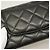 Portafoglio lungo tri-fold Chanel in nappa nera Nero - vista 8