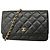 Timeless Portafoglio a spalla con catena Chanel Matelassé Nero