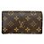 Louis Vuitton Monogram Portefeuille Tresor Bi-fold Wallet Marrone