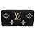 Louis Vuitton Monogram Empreinte Bicolor Zippy Wallet Schwarz Beige