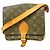 Borsa a tracolla Louis Vuitton Monogram Cartouchiere MM Marrone
