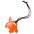 Hermès Hermes Kelly Dole Bag Charm Rubber Arancione - vista 2