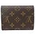 Louis Vuitton Portefeuille Victorine Tri-fold Wallet Marrone Monogramma - vista 2