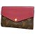 Louis Vuitton Monogram Portefeuille Pallas Compact Wallet Marrone Viola scuro