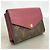 Louis Vuitton Monogram Portefeuille Pallas Compact Wallet Marrone Viola scuro - vista 2