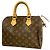 Borsa Louis Vuitton Monogram Speedy 25 Marrone