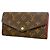 Louis Vuitton Monogram Portefeuille Sarah Long Wallet Red