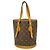 Borsa Tote Louis Vuitton Monogram Bucket PM Marrone