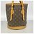 Borsa Tote Louis Vuitton Monogram Bucket PM Marrone - vista 11
