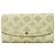 Louis Vuitton Mahina Portefeuille Iris Long Wallet Bianco sporco