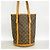 Borsa Tote Louis Vuitton Monogram Bucket GM Marrone - vista 12