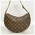 Borsa a tracolla Louis Vuitton Monogram Croissant MM Marrone - vista 10