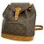 Zaino Louis Vuitton Monogram Montsouris MM Marrone