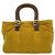 Borsa Fendi in velluto a coste ocra Rosso