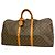Louis Vuitton Brown Boston Monogram Keepall 60 Marrone
