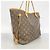 Borsa Tote Louis Vuitton Monogram Neverfull MM Marrone Fuschia - vista 2