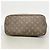 Borsa Tote Louis Vuitton Monogram Neverfull MM Marrone Fuschia - vista 3