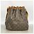 Noe Borsa a tracolla Louis Vuitton Monogram Petit Noé Marrone - vista 14