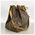 Noe Borsa a tracolla Louis Vuitton Monogram Petit Noé Marrone - vista 2
