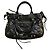 Borsa City Balenciaga in pelle nera con borchie Nero