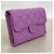 Portafoglio tri-fold Chanel in vitello granulato viola Porpora - vista 2