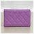 Portafoglio tri-fold Chanel in vitello granulato viola Porpora - vista 5