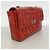 Borsa a tracolla Chanel in pelle verniciata rossa Rosso - vista 2