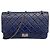 Borsa a tracolla Chanel in pelle blu 2.55 Matelassé