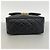 Borsa a tracolla Chanel in pelle d'agnello nera Nero - vista 3