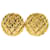 Orecchini Chanel Coco Mark Matelasse D'oro