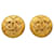 Orecchini a clip Chanel placcati oro D'oro