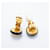 Orecchini a clip Chanel in nero e oro D'oro - vista 3