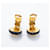 Orecchini a clip Chanel in nero e oro D'oro - vista 9