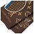 Foulard Bandeau Trunk Louis Vuitton Marrone - vista 17