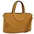 Bulgari Borsa a mano BVLGARI in suede 2 in 1 marrone tono oro Auth BA14955