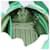 Borsa a Mano PRADA Nylon 2way Green Silver Auth 196830SAM Argento Verde - vista 27