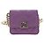 CHANEL Matelasse Chain Shoulder Pouch Lamb Skin Purple Gold CC Auth 195109M Dourado Roxo - vista 13
