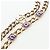 CHANEL Matelasse Chain Shoulder Pouch Lamb Skin Purple Gold CC Auth 195109M Dourado Roxo - vista 19