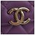 CHANEL Matelasse Chain Shoulder Pouch Lamb Skin Purple Gold CC Auth 195109M Dourado Roxo - vista 23