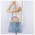 PRADA Handtasche Saffiano 2-Wege Hellblau Goldton Auth 195344M - Ansicht 30