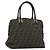 Borsa a mano FENDI Zucca Canvas Marrone Nero Auth 196063