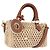 LOUIS VUITTON Nano Speedy Borsa a Mano Raffia 2way Beige Oro M83525 LV Auth 195336SAM