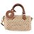 LOUIS VUITTON Nano Speedy Borsa a Mano Raffia 2way Beige Oro M83525 LV Auth 195336SAM - vista 13