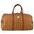 Borsa Boston MCM Logogram Vicetos PVC Pelle 2way Marrone Oro Auth 192616A D'oro